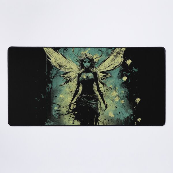 Item preview, A Vintage Distressed Street Art Fairy / Faerie Green designed and sold by GVRDesign.