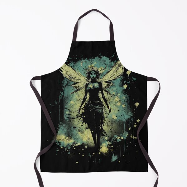Item preview, A Vintage Distressed Street Art Fairy / Faerie Green designed and sold by GVRDesign.
