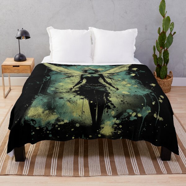 Item preview, A Vintage Distressed Street Art Fairy / Faerie Green designed and sold by GVRDesign.