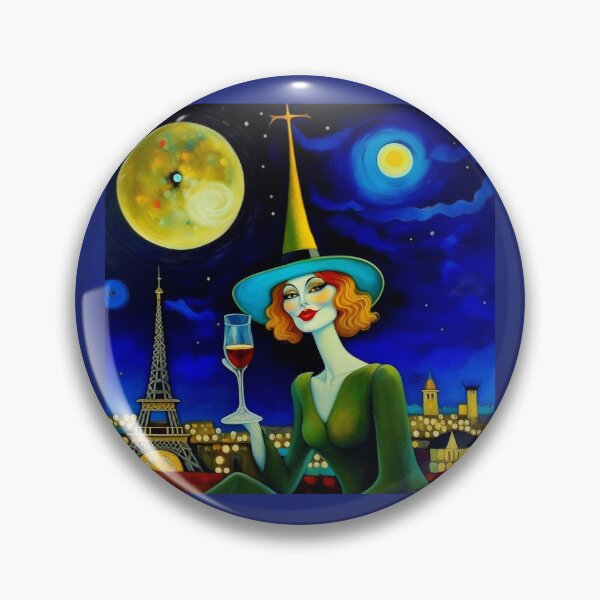 Item preview, Beautiful lady with a glass of wine near the Eiffel Tower in Paris. designed and sold by Natalia-Vlad.