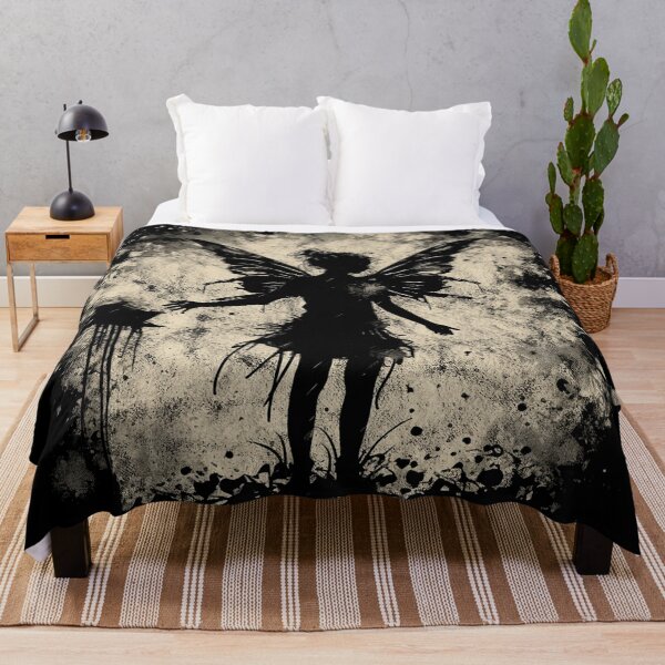 Item preview, A Vintage Distressed Street Art Stencil Fairy / Faerie Beige designed and sold by GVRDesign.