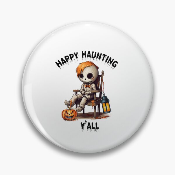 Item preview, Happy Haunting Yall, Haunting Season, Halloween Scary Doll designed and sold by SportyDogShop.