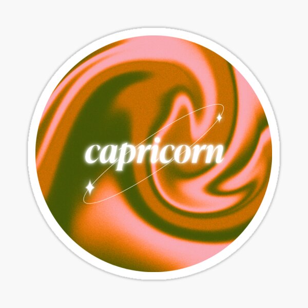 Item preview, Aesthetic Capricorn zodiac circle design designed and sold by DoodleAnyaStuff.
