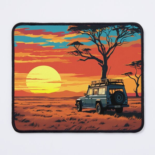 Item preview, A Pop Art Travel Print of the Serengeti National Park - Tanzania designed and sold by StudioRedKoala.