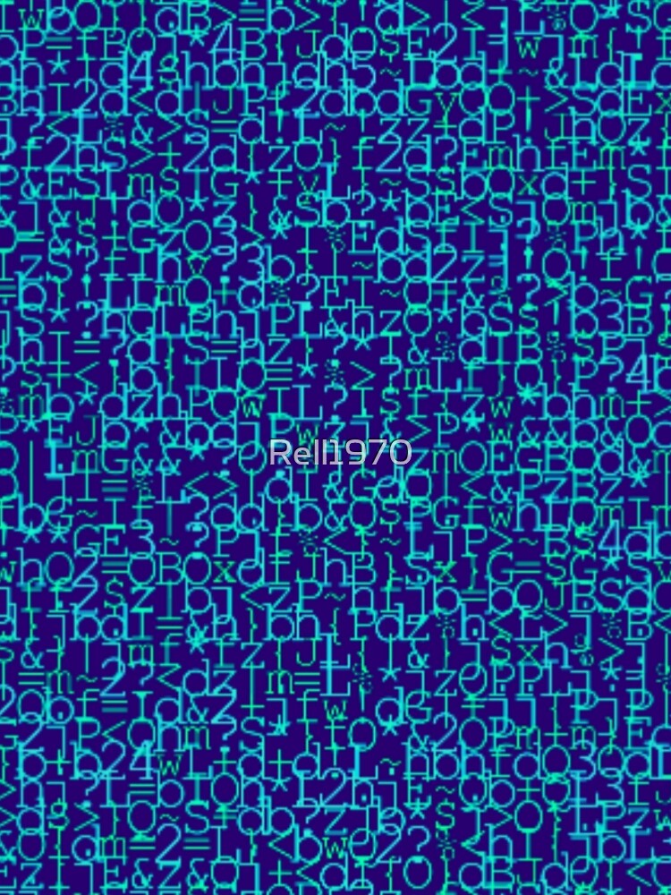 Thumbnail 5 of 5, A-Line Dress, Abstract Blue Pattern designed and sold by Rell1970.
