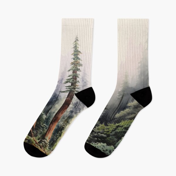 Item preview, Majestic Giant Redwood Forest in Watercolor designed and sold by MSMMart.