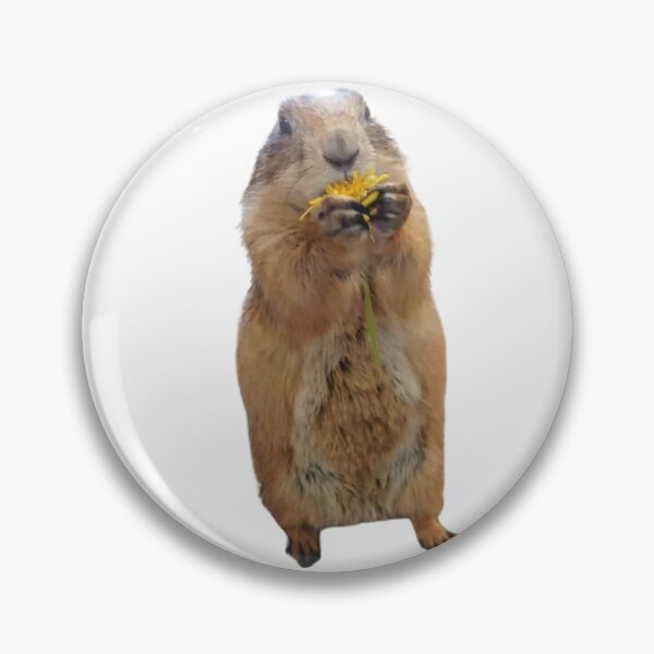 Item preview, ADORABLE BEAVER GROUNDCHUCK WITH FLOWER designed and sold by Erikasinhag.