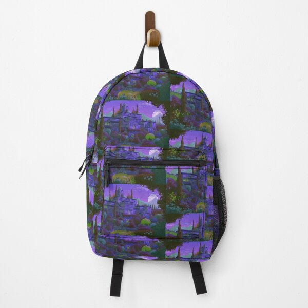 Item preview, The Alhambra, Granada, Spain, Verde-morado, AI Generated Art - A Famous Monument of Islamic Architecture designed and sold by studioSharonKay.