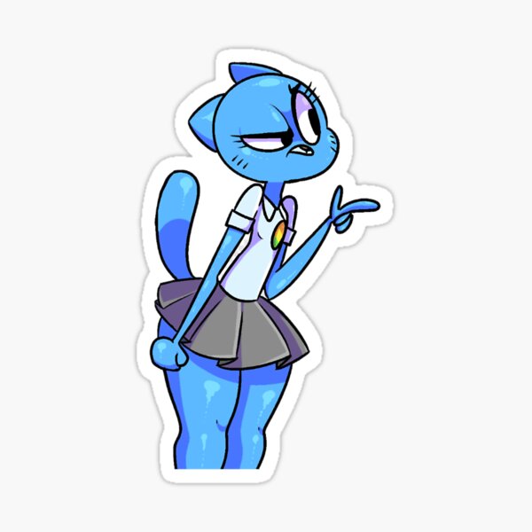 Running Gumball Watterson Sticker - Sticker Mania