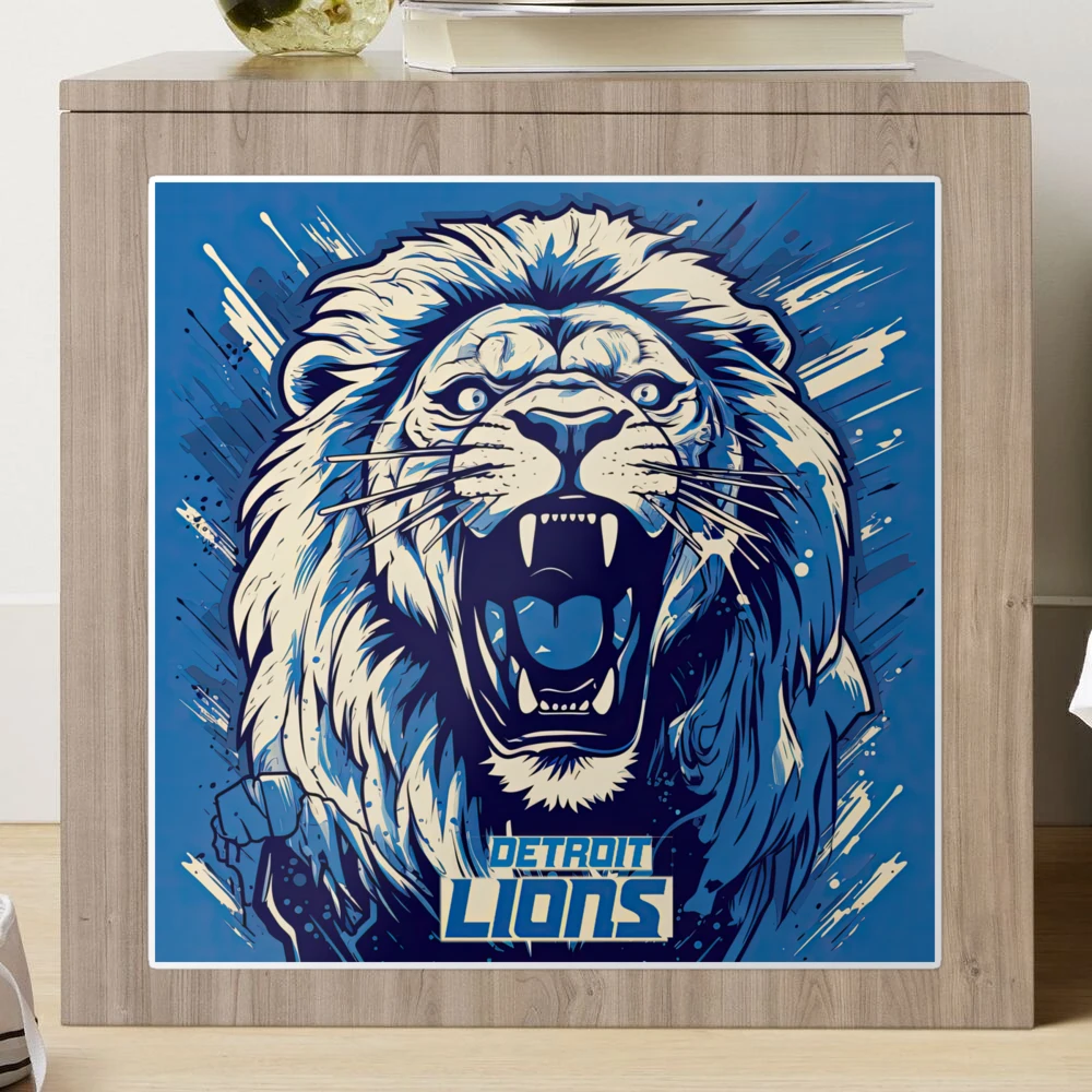 Detroit Lions Football Sticker for Sale by MaryFiore