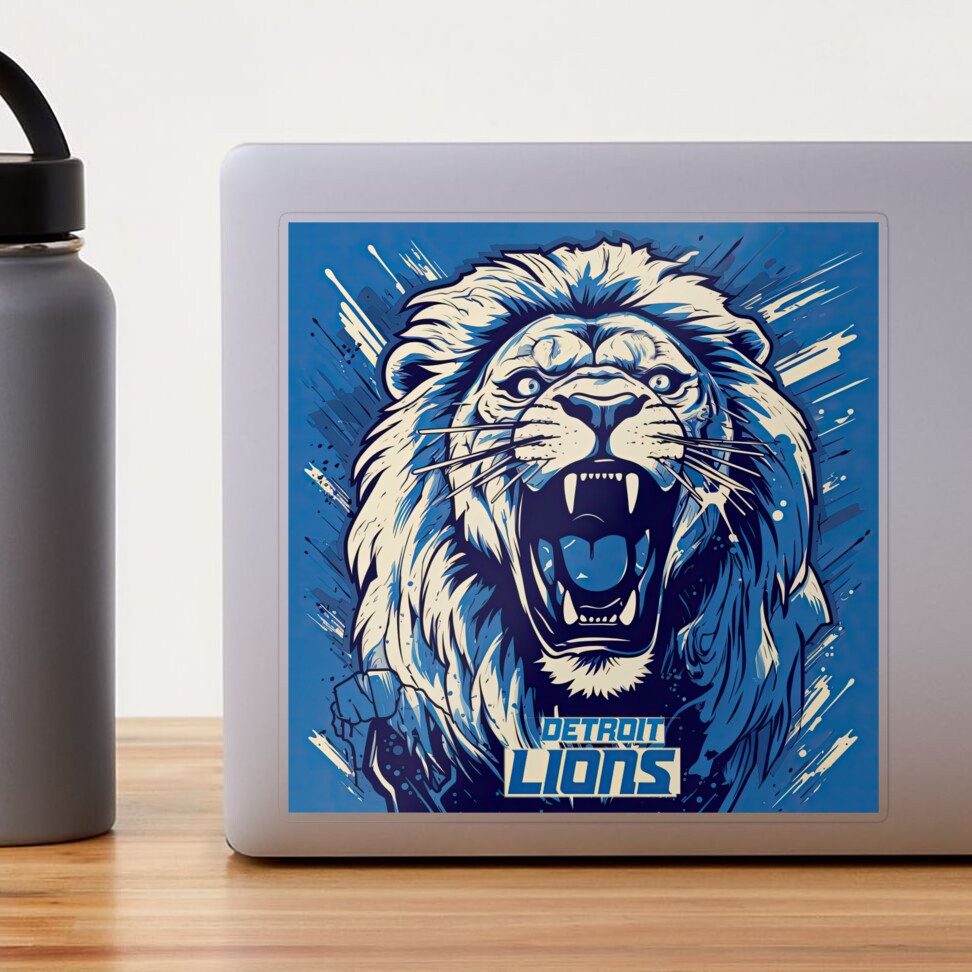 Detroit Lions Football Sticker for Sale by MaryFiore