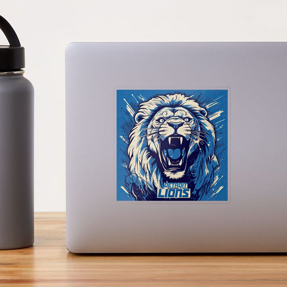 Detroit Lions Football Sticker for Sale by MaryFiore