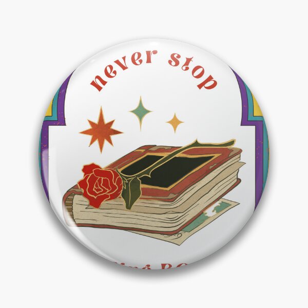 Item preview, never stop reading books designed and sold by Custom-Print.