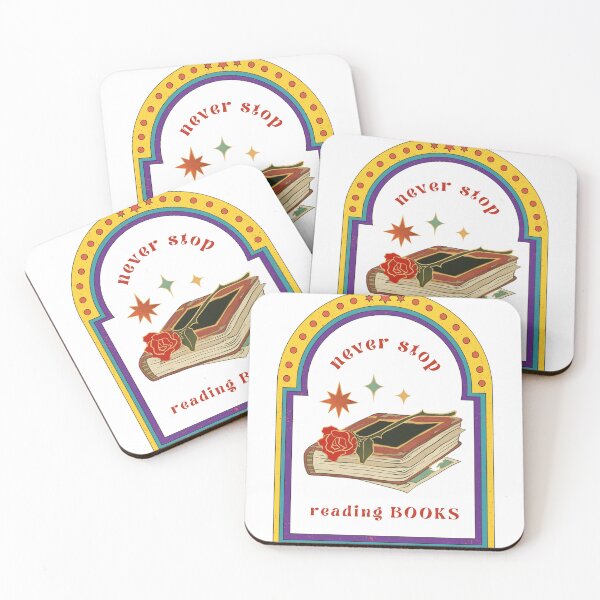 Item preview, never stop reading books designed and sold by Custom-Print.