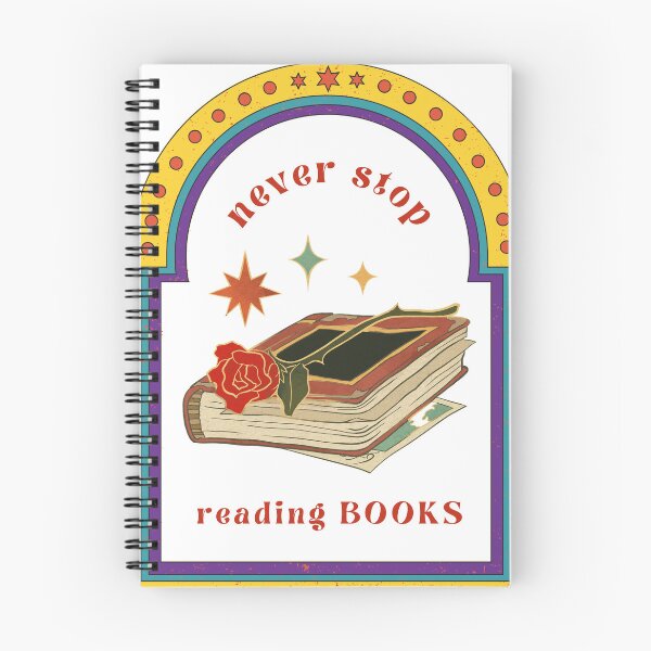 Item preview, never stop reading books designed and sold by Custom-Print.