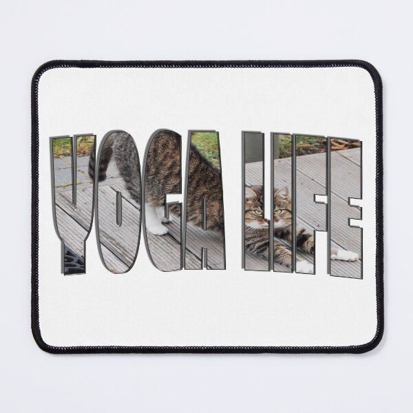 Item preview, Yoga Life (Cat Stretching) designed and sold by FranksArtWorld.