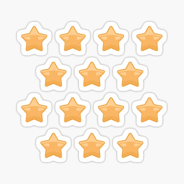 Set of 5 Gold Stars Sticker for Sale by notsweettea