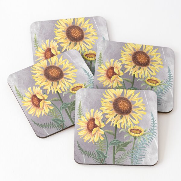 Item preview, Colorado Blanketflowers on Grey designed and sold by Halcyon-Studio.