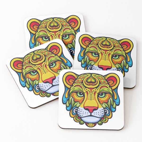 Item preview, JAGUAR COLOR MANDALA designed and sold by Ebuch007.