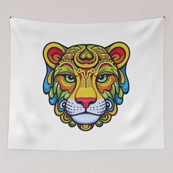 Item preview, JAGUAR COLOR MANDALA designed and sold by Ebuch007.