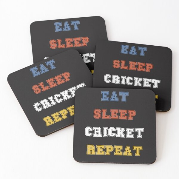 Item preview, Eat sleep cricket repeat designed and sold by ELOgift.
