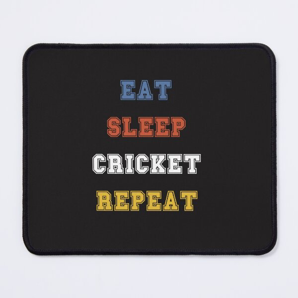 Item preview, Eat sleep cricket repeat designed and sold by ELOgift.
