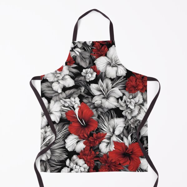 Item preview, Red, White, and Black Floral Pattern designed and sold by D-Dreamweaver.