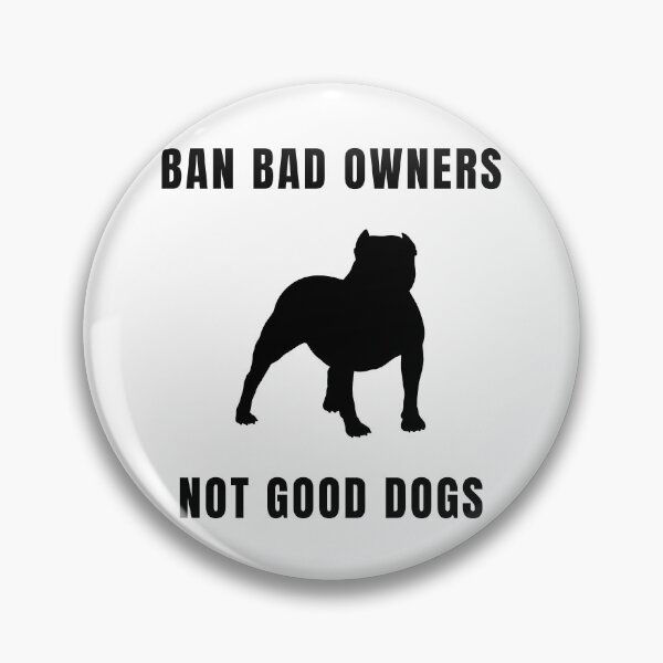 Item preview, Ban Bad Owners Not Good Dogs Silhouette  designed and sold by GSDDESIGNMERCH.