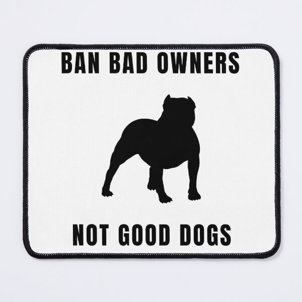 Item preview, Ban Bad Owners Not Good Dogs Silhouette  designed and sold by GSDDESIGNMERCH.