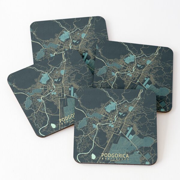Item preview, Podgorica City Map of Montenegro - Summer designed and sold by deMAP.