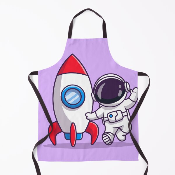 Item preview, Friendly Astronaut with Rocket: Cartoon Vector Icon designed and sold by hjian8219.