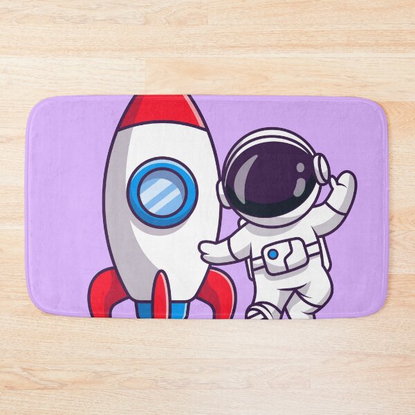 Item preview, Friendly Astronaut with Rocket: Cartoon Vector Icon designed and sold by hjian8219.