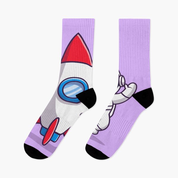 Item preview, Friendly Astronaut with Rocket: Cartoon Vector Icon designed and sold by hjian8219.
