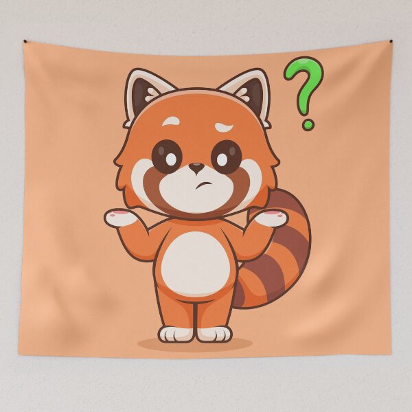 Item preview, Curious Red Panda: Cartoon Vector Icon Illustration designed and sold by hjian8219.