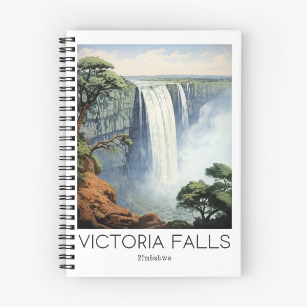 Item preview, A Vintage Travel Illustration of the Victoria Falls - Zimbabwe designed and sold by GoodOldVintage.