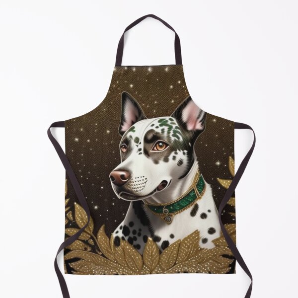 Item preview, Chocolate and gold glitter dog portrait designed and sold by Roxburylane.