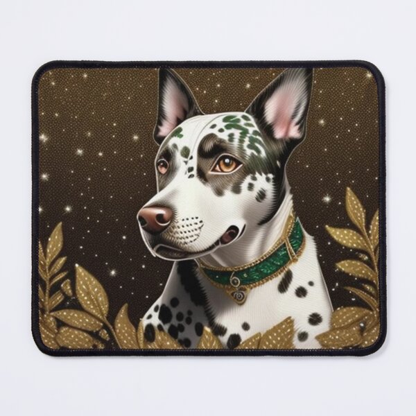 Item preview, Chocolate and gold  glitter dog portrait  designed and sold by Roxburylane.