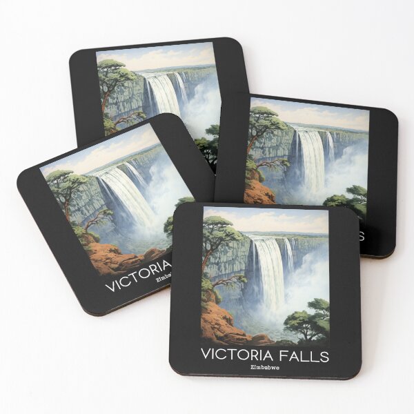 Item preview, A Vintage Travel Illustration of the Victoria Falls - Zimbabwe designed and sold by GoodOldVintage.