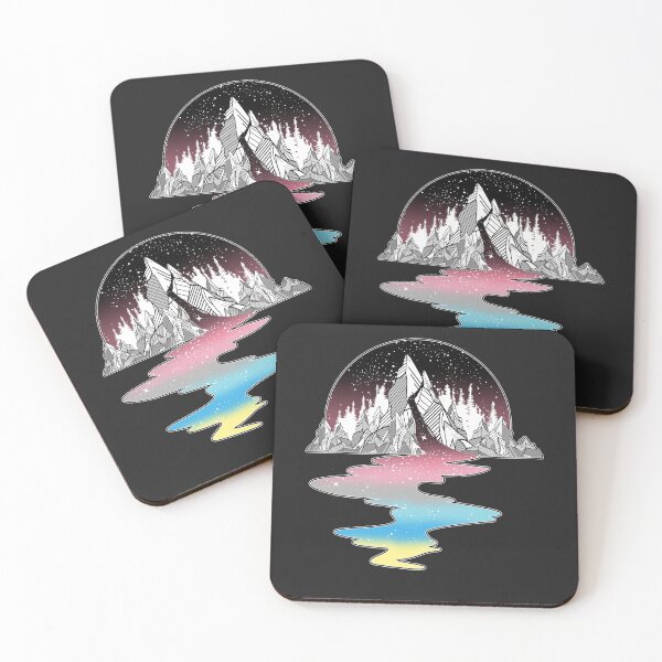 Item preview, Genderflux Mountain River LGBT Pride Flag designed and sold by Clara Hollins.