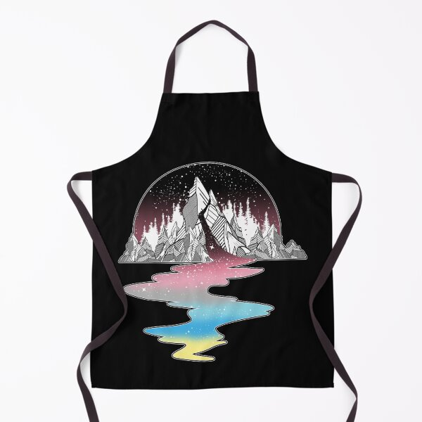 Item preview, Genderflux Mountain River LGBT Pride Flag designed and sold by Clara Hollins.