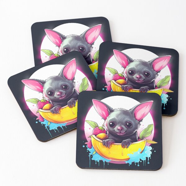 Item preview, Happy Little Baby Fruit Bat designed and sold by DigitalityArt.