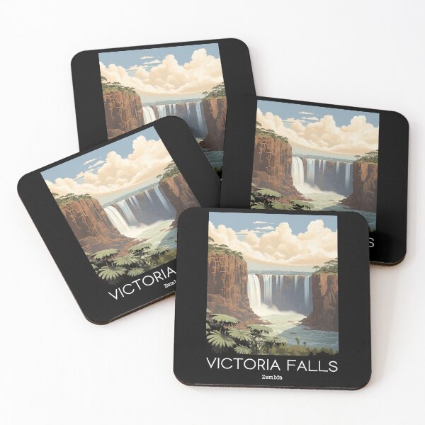 Item preview, A Vintage Travel Illustration of the Victoria Falls - Zambia designed and sold by GoodOldVintage.