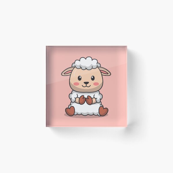 Item preview, Adorable Baby Sheep Vector Icon designed and sold by hjian8219.