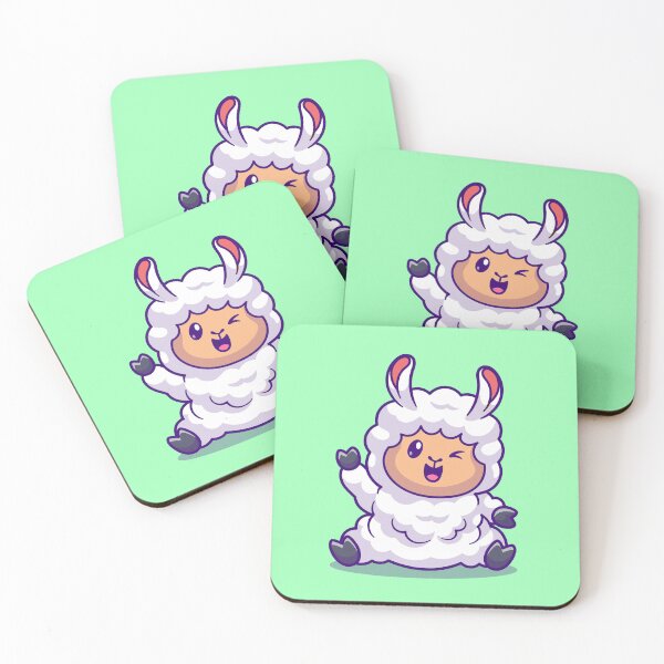 Item preview, Friendly Waving Sheep Cartoon Vector Icon designed and sold by hjian8219.