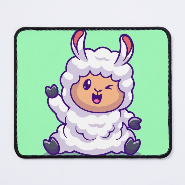 Item preview, Friendly Waving Sheep Cartoon Vector Icon designed and sold by hjian8219.