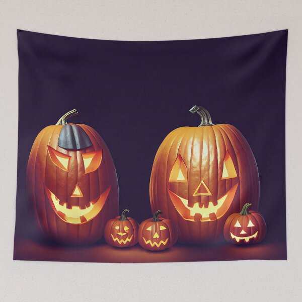 Item preview, Pumpkin Family Fright Night designed and sold by MorningPanda.