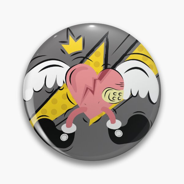 Item preview, vector illustration of broken heart with wings designed and sold by bacanacrea.