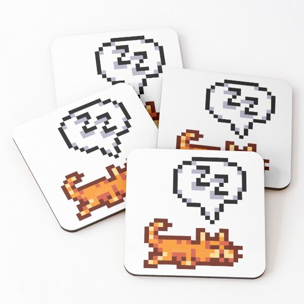 Item preview, Stardew Valley Napping Farm Cat designed and sold by OkayDesign.