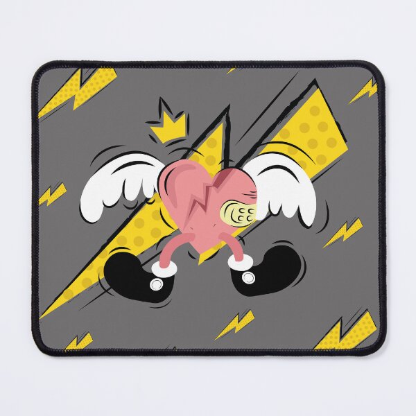 Item preview, vector illustration of broken heart with wings designed and sold by bacanacrea.