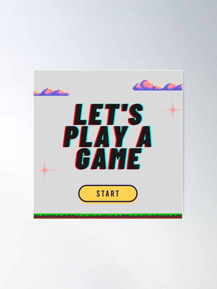 Gamer Poster. Let S Play Concept Stock Vector - Illustration of